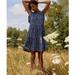 Anthropologie Dresses | Anthropologie Jenee Blue Chambray Leopard Print Tiered Ruffle Tunic Dress Sz Xs | Color: Blue | Size: Xs