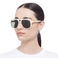 Gucci Accessories | New Gucci Gg1188s 005 Aviator White Unisex Sunglasses Gucci Unisex Eyewear | Color: Green/White | Size: Os