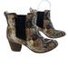 Madewell Shoes | Madewell Regan Python Embossed Leather Ankle Boots Sz 9.5 M | Color: Brown/Cream | Size: 9.5