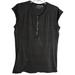 Athleta Tops | Athleta Half Zip Athletic Sleeveless Top With Logo Back Zip Pocket Size L | Color: Black | Size: L