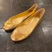 J. Crew Shoes | J.Crew Italy Crackle Metallic Leather Ballet Flats | Color: Gold | Size: 8