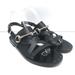 Gucci Shoes | Gucci Horsebit Strappy Slingback Sandals Black Leather Size 38.5 | Color: Black | Size: 8.5