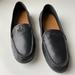 Coach Shoes | Coach Mary Lock Up Leather Driving Loafers Size 8 Logo | Color: Black | Size: 8