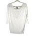 American Eagle Outfitters Tops | American Eagle Outfitter Women Long Sleeve Blouse Lace Panel On Back Size S | Color: White | Size: S