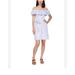 Michael Kors Dresses | Michael Kors Women's Blue/White Striped Off Shoulder Ruffled Dress S Nwt | Color: Blue/White | Size: S
