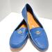 Coach Shoes | Coach Opal Round Toe Slip-On Comfort Leather Loafer Shoes Womens Size 10b Blue | Color: Blue | Size: 10b