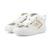 Michael Kors Shoes | Michael Kors Rumi Lace-Up Sneakers | Color: Gold/White | Size: 8