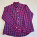 American Eagle Outfitters Tops | American Eagle Boyfriend Fit Gingham Button-Up Shirt | Color: Blue/Pink | Size: S