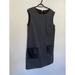 J. Crew Dresses | J.Crew Women Gray Midi Dress Leather Pockets Zipper Back Size 12 | Color: Gray | Size: 12