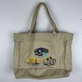 Disney Bags | Disney Cruise Line Summer 2008 Mexican Riveria Tan Tote Bag Embroidered Mickey | Color: Tan | Size: Os