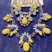 J. Crew Jewelry | 2 J Crew Statement Necklaces Bundle Lot Neon Yellow Green Contemporary Art Deco | Color: Yellow | Size: Os