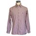 Burberry Shirts | Burberry London Mens Button Down Shirt Sz 16.5 42 Burgundy Red Ivory Stripe | Color: Red/White | Size: 16.5