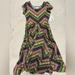 Lularoe Dresses | Dot Dot Lucy Sleeve Dress | Color: Green/Pink | Size: 12g