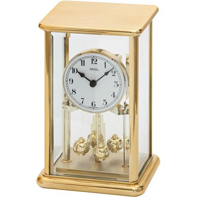 Jahresuhr AMS "J1211", gold (goldfarben), Tischuhren, Tischuhr, Quarzuhr, Wohnzimmer, Esszimmer Image