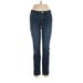 LC Lauren Conrad Jeans - High Rise Skinny Leg Boyfriend: Blue Bottoms - Women's Size 6 - Dark Wash