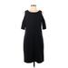 Boston Proper Casual Dress - Shift: Black Solid Dresses - Women's Size Medium