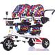 Twin Tricycle, Children's Double Seat Bicycle Stroller 6 Months ~ 6 Years Baby Car Buggy Over 1 Year Old Girl Gifts (Color : G) (A)