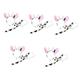 TENDYCOCO 5 Sets Cow Headband Dress for Girls Costumes Girls Dresses Animal Girls Outfits Hair Tie Hair Bands Cow Ear Headband with Bowtie Cosplay Cow Costume Accessories Plastic Halloween