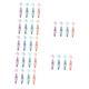 minkissy 28 Pcs Denture Toothbrush Smokers Toothbrush False Teeth Cleaning Brush Fake Teeth Brush Portable Toothbrush Home Denture Cleaning Brush Nursing Chemicals Pp Material