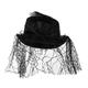 SOIMISS 3 Pcs Magician Top Hat Woman Black Top Hat Pillbox Hat Clothes Magician Caps Wedding Fascinators Costume Cap Bonnets for Women Non-woven Fabric European and American Miss Prop Hat