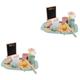 Vaguelly Toys 2 Sets Lemon Tea Combo Set Tea Kettle Toy Tea Time Playset Miniature House Decor Tea Party Decorations Teapot Playset Miniature Furniture Girl Toddler Small Tea Set Wooden