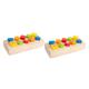 ibasenice 2 Sets Screw Toy Puzzles Toys Children Shape Toy Educational Shape Sorter Shape Sorter for Early Education Shape Block Toddler Puzzle Children Shape Sorter Wooden Preschool Blocks