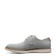 Florsheim Men's, Vibe Canvas Plain Toe Oxford, Gray Canvas/Cognac Smooth W/White Sole, 7 Wide