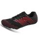 Track and Field Shoe Men Women Lightweight Spikes and Sprint Sneakers Breathable Athletics Shoes for High and Long Jump,Black,7 UK