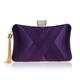 BDXMKS Evening bag Fashion Women Evening Bags Tassel Ladies Clutch Purse Shoulder Chain Wedding Party Handbags Bags (Color : 1185purple)