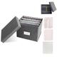 Wanapure Removable Dividers Greeting Card Organizer, Collapsible Greeting Card Storage Box, Card Organizer Box With Dividers, Greeting Card Holder With Lids