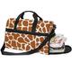 Travel Duffel Bag Giraffe Animal Skin Print Large Hand Luggage Holdall Lightweight Zip Backpack with Strap for Women Men Girls Boys