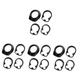 Yardwe 4 Sets Bicycle Spacers Shims Bike Stand Replacement Gasket Bike Installation Washers Handle Gaskets Bike Handlebar Gaskets Bike Part Gasket for Handlebar Plastic Small Component