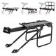 HUIOP Aluminum Alloy Bike Cargo Rack with Foldable Wide Wings Quick Release Rear Bike Rack,Bicycle Cargo Rack with Foldable Wide Wings