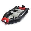 Inflatable Boat, 3-Person Inflatable Kayak Canoe, Sea Kayaking, Portable Rubber Raft for Fishing