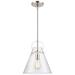 Gabby 11" Wide 1-Light Mini Pendant - Polished Nickel