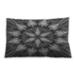 Ahgly Company Patterned Indoor-Outdoor Black Cow Black Lumbar Throw Pillow