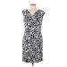 Anne Klein Casual Dress - Sheath: Gray Jacquard Dresses - Women's Size 10