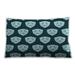 Ahgly Company Patterned Indoor-Outdoor Deep-Sea Blue Lumbar Throw Pillow