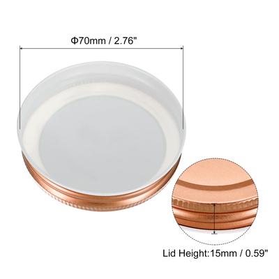 16Pcs Regular/Wide Mouth Tin Plate Mason Jar Lids for Canning Jars