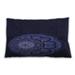 Ahgly Company Patterned Indoor-Outdoor Deep Periwinkle Purple Lumbar Throw Pillow