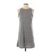 Z Supply Casual Dress - Shift High Neck Sleeveless: Gray Dresses - Women's Size Small