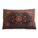 Ahgly Company Traditional Classic Indoor-Outdoor Tiger Orange Brown Lumbar Throw Pillow