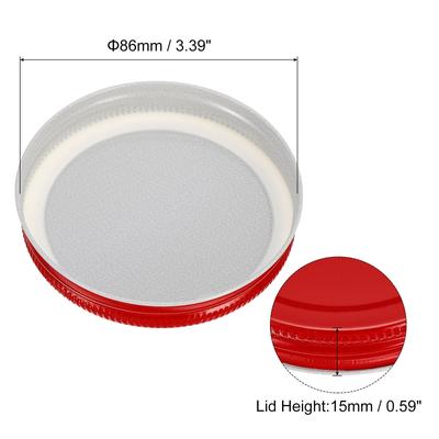 16Pcs Regular/Wide Mouth Tin Plate Mason Jar Lids for Canning Jars