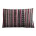 Ahgly Company Mid-Century Modern Indoor-Outdoor Silver Pink Pink Lumbar Throw Pillow