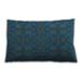 Ahgly Company Patterned Indoor-Outdoor Deep-Sea Blue Lumbar Throw Pillow