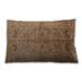 Ahgly Company Mid-Century Modern Indoor-Outdoor Brown Sand Brown Lumbar Throw Pillow