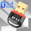 Adaptateur USB Bluetooth 5.4 émetteur-récepteur sans fil adaptateur audio Bluetooth 5.3 dongle