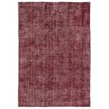 Red 123 x 85 x 0.4 in Area Rug - Lofy Rectangle Vintage Rectangle 7'0" X 10'2" Area Rug | 123 H x 85 W x 0.4 D in | Wayfair Lo-8684012225211