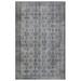 Grey 66" x 105" L Area Rug - Lofy Atina Oriental Machine Woven Rectangle 5'6" x 8'9" Wool/ Area Rug in Gray 105.0 x 66.0 x 1.0 in grayWool | Wayfair