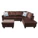 Brown Sectional - Star Home Living Corp 3 - Piece Upholstered Sectional | Wayfair PON9708B-3PC